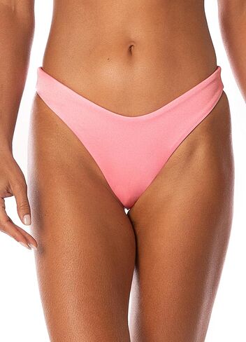 Maaji 3304 Regular Rise Thin Side Cheeky Cut Women Bottom SWIMWEAR Pink in Kuwait