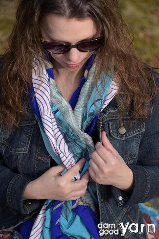 The Medley Sari Silk Scarf in Kuwait