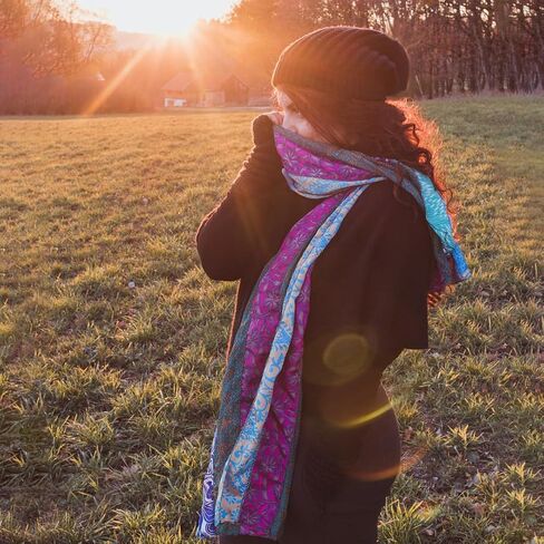 The Medley Sari Silk Scarf in Kuwait