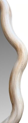 Howard Elliott Collection Pine Ripples Round Mirror Round Brown 24H x 24W x 1D in Kuwait