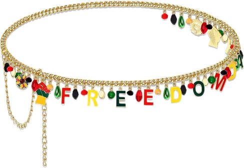 Mardi Gras Waist Chain for Women Purple Green Yellow Fleur De Lis Waist Chain Belt Adjustable Mardi Gras Belly Chains Body Jewelry Accessories Holiday Gifts for Her in Kuwait