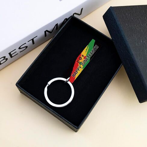Juneteenth Gifts for Teen Boys Juneteenth Day Party Favors Freedom Gifts for Women Men Cool Keychain Happy Black Freedom Independence Day Gift Ideas for Male Female in Saudi Arabia