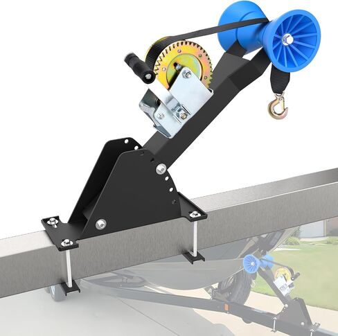 Adjustable Boat Winch Stand with Roller, Boat Winch Mount/Boat Trailer Winch Stand with Towing Winch for 3" to 4" W x 4" H Trailer Tongue, Boat Trailer Winch Post/Boat Winch Stand （No Winch） in Kuwait