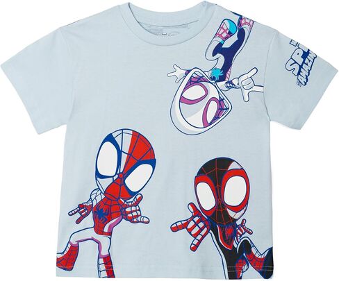 مجموعة تي شيرت وكتاب Marvel Spidey and His Amazing Friends من الأطفال الصغار إلى الأطفال الصغار (2T - 7-8) in Kuwait