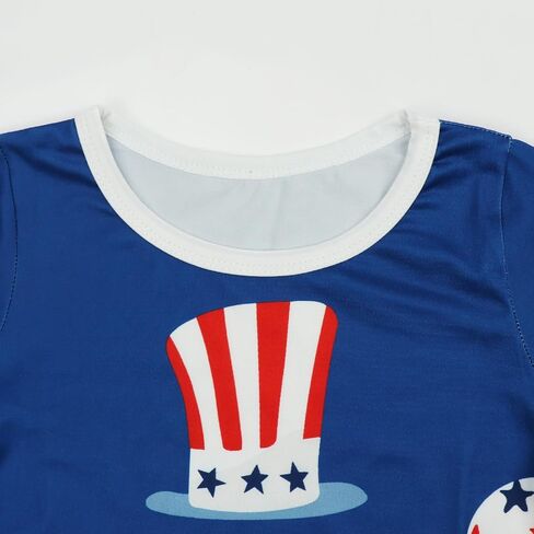 Boys American Flag Shirt Kids 4th of July Outfit Independence Day T-Shirt Toddler Patriotic Tee Top 2-7T in Saudi Arabia