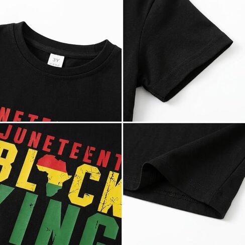 Toddler Juneteenth Shirt for Kids Boys Girls 1865 June 19th Black History T-Shirt in Saudi Arabia