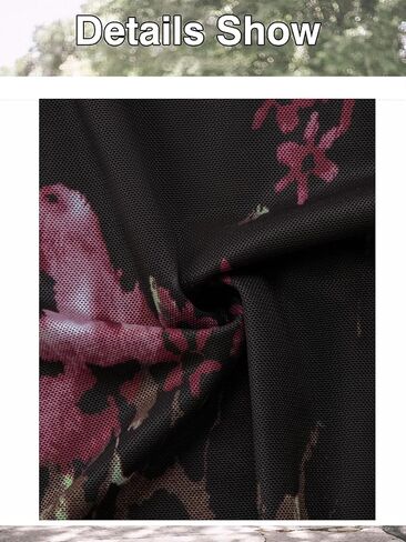 Women's Short Sleeve Tunic Tops Casual Loose Fit Floral Blouses Mesh Pleated Layered Shirt S-XXL in Kuwait