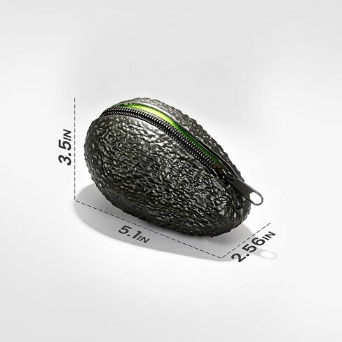 Avocado Coin Purse Pouch, Novelty Portable Purse Wallets with Zipper, Avocado Funny Gifts Wristlet Wallets for Lover Women Kids Friend in Kuwait