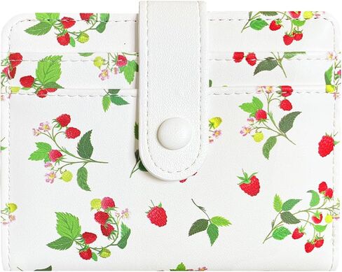 Sunwel Fashion Fruit Prints Small Wallet with 8 Card Slots & Zipper Coin Pouch for Women (BLUEBERRY) in Saudi Arabia