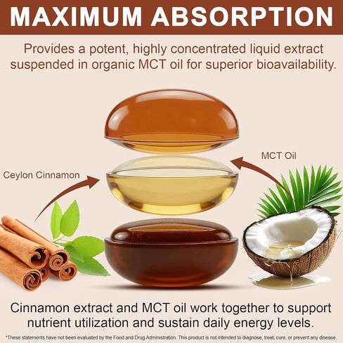 Ceylon Cinnamon Capsules 300 Softgels - Cinnamon Supplements with MCT Oil - Natural Antioxidant - Supports Normal Glucose Metabolism, Cardiovascular Wellness & Digestive Balance for Adults in Saudi Arabia