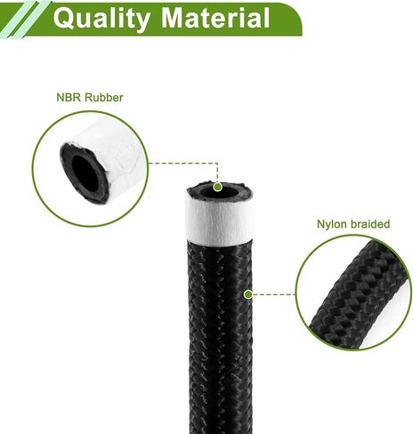1/2" Fuel Line Kit 7.51ft Vacuum Hose Automotive Fuel Hose with 8 Clamps in Saudi Arabia