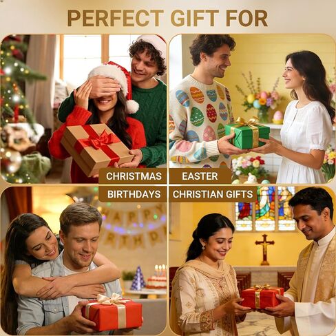 Bible Verse Box – 120 Color Coded Bible Verse Daily Bible Verse Cards for 6 Emotions – Faux Leather Cardboard velvet lining Christian Gift Box for Women Men Prayer Box in Saudi Arabia