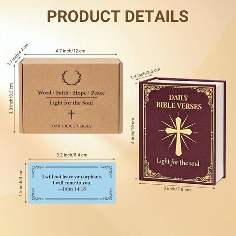 Bible Verse Box – 120 Color Coded Bible Verse Daily Bible Verse Cards for 6 Emotions – Faux Leather Cardboard velvet lining Christian Gift Box for Women Men Prayer Box in Saudi Arabia
