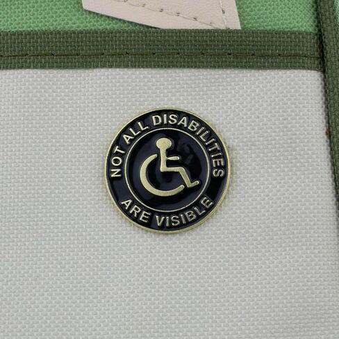 Not All Disabilities Are Visible Enamel Pin, Invisible Disability Awareness Pin Brooch, Chronic Illness Awareness Brooch Badge, Accessibility Inclusion Lapel Badges, Disability Pride Gift For Advocates Caregivers, Minimalist Inclusion Advocacy Jewelry Acc in Kuwait