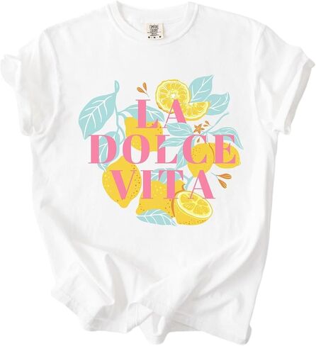 Italian Summer T-Shirt, Coastal Vacation Aesthetic Graphic Tee in Saudi Arabia