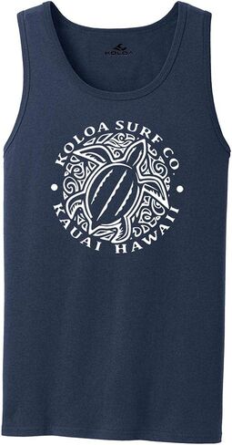 Koloa Hawaiian Honu Turtle Logo Tank Tops in 27 Colors. Adult Sizes: S-4XL in Kuwait