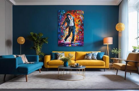 BOHU ARTS Music Wall Art M Jackson Canvas Art Wall Decor Poster Music Canvas Art Wall Decor For Livingroom Bedroom Office in Saudi Arabia