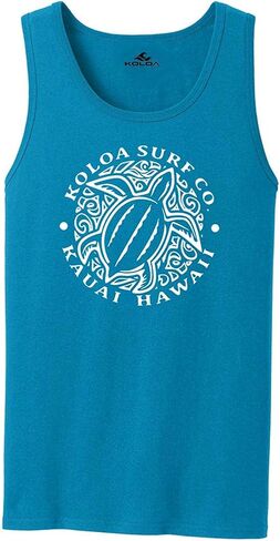 Koloa Hawaiian Honu Turtle Logo Tank Tops in 27 Colors. Adult Sizes: S-4XL in Kuwait