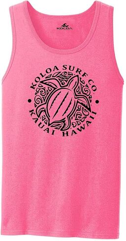 Koloa Hawaiian Honu Turtle Logo Tank Tops in 27 Colors. Adult Sizes: S-4XL in Kuwait