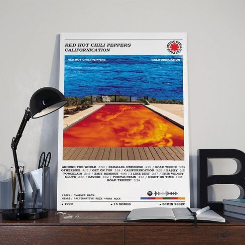 HMXAORZIZ Red Hot Chili Peppers Californication Canvas Poster Wall Decorative Art Painting Living Room Bedroom Decoration Gift Style8 L X 12" W in Kuwait