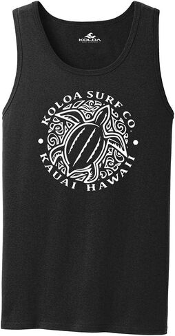 Koloa Hawaiian Honu Turtle Logo Tank Tops in 27 Colors. Adult Sizes: S-4XL in Kuwait