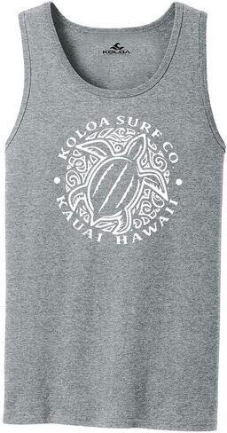 Koloa Hawaiian Honu Turtle Logo Tank Tops in 27 Colors. Adult Sizes: S-4XL in Kuwait
