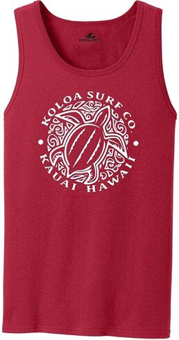 Koloa Hawaiian Honu Turtle Logo Tank Tops in 27 Colors. Adult Sizes: S-4XL in Kuwait