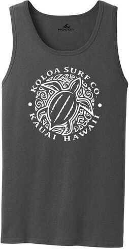 Koloa Hawaiian Honu Turtle Logo Tank Tops in 27 Colors. Adult Sizes: S-4XL in Kuwait