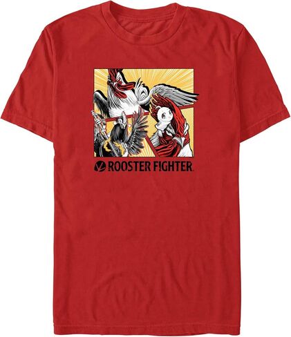 Men's Rooster Fighter Bird Fight Panels T-Shirt in Kuwait