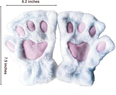 Kirei Sui Cat Ears Headband, Bowtie, Tail and Paws Costume for Halloween Party Accessories in Saudi Arabia