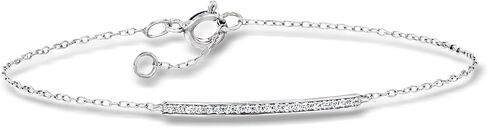RS Pure by Ross-Simons 0.10 ct. t.w. Diamond Bar Bracelet in Sterling Silver. 6.5 inches in Kuwait