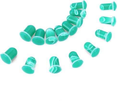 TBOSEN 0.5 مم زيادات مجموعة تمديد الأكريليك المقابس المتوسع مع حلقات O ثقب الجسم مجموعة قياس الأذن 14G-00G in Kuwait