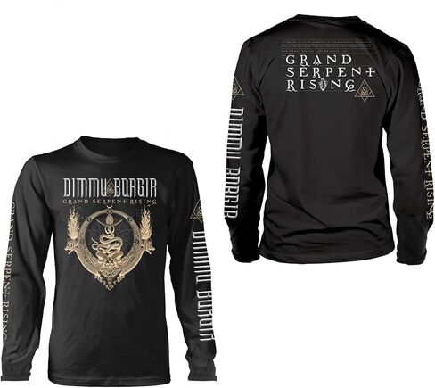 Dimmu Borgir Men's Grand Serpent Rising Long Sleeve T-Shirt Black | Officially Licensed Merchandise in Kuwait