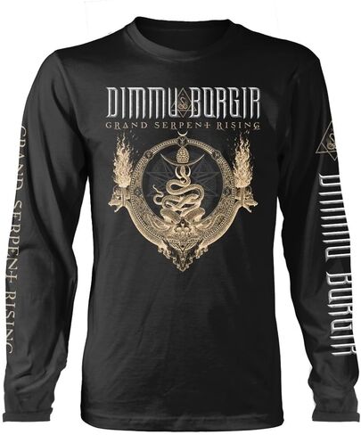 Dimmu Borgir Men's Grand Serpent Rising Long Sleeve T-Shirt Black | Officially Licensed Merchandise in Kuwait