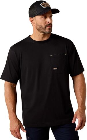 ARIAT Men's Rebar Workman Graveyard T-Shirt Black in Kuwait