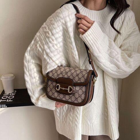 Retro classic crossbody bag - Multi-functional and stylish saddle bag - Premium single-shoulder crossbody bag - Exquisite and luxurious in Kuwait