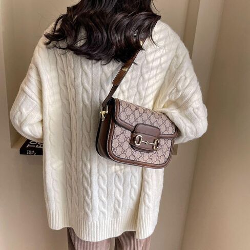 Retro classic crossbody bag - Multi-functional and stylish saddle bag - Premium single-shoulder crossbody bag - Exquisite and luxurious in Kuwait