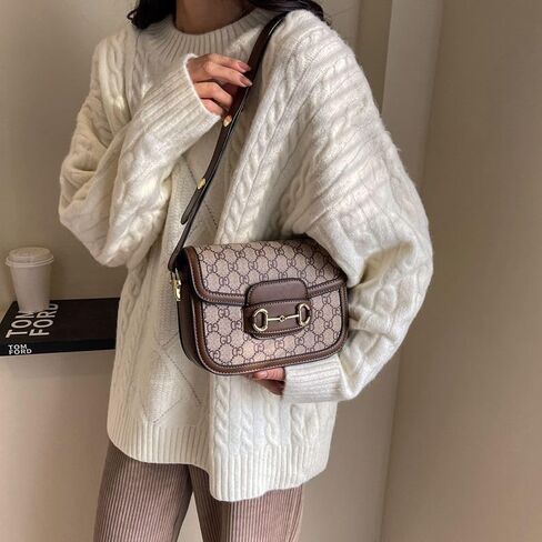 Retro classic crossbody bag - Multi-functional and stylish saddle bag - Premium single-shoulder crossbody bag - Exquisite and luxurious in Kuwait