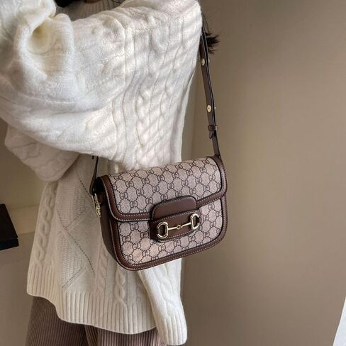 Retro classic crossbody bag - Multi-functional and stylish saddle bag - Premium single-shoulder crossbody bag - Exquisite and luxurious in Kuwait