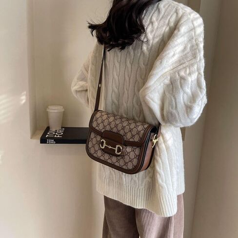 Retro classic crossbody bag - Multi-functional and stylish saddle bag - Premium single-shoulder crossbody bag - Exquisite and luxurious in Kuwait