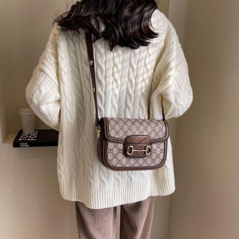 Retro classic crossbody bag - Multi-functional and stylish saddle bag - Premium single-shoulder crossbody bag - Exquisite and luxurious in Kuwait