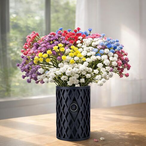 Disguise Camera Vase Compatible with Ring Outdoor Cam (Stick Up Cam) & Indoor Cam (1080p Edition) – Artificial Flower Included in Saudi Arabia