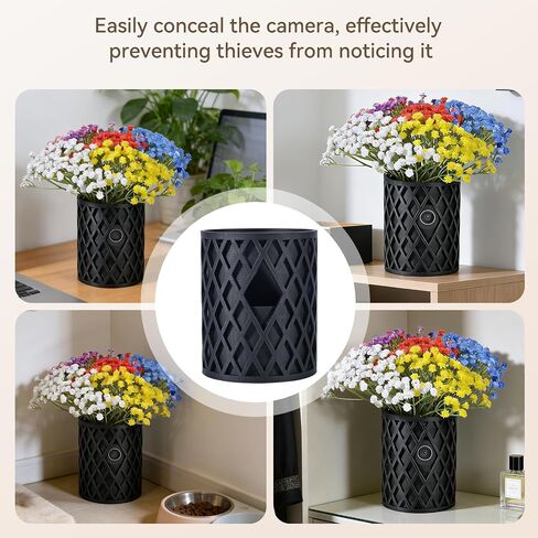 Disguise Camera Vase Compatible with Ring Outdoor Cam (Stick Up Cam) & Indoor Cam (1080p Edition) – Artificial Flower Included in Saudi Arabia