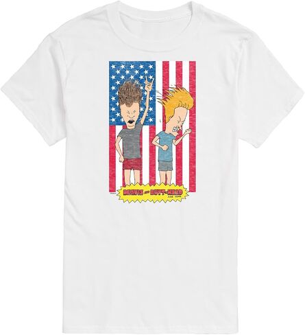 HYBRID APPAREL - Beavis & Butthead - Americana - Men's Short Sleeve Graphic T-Shirt in Kuwait