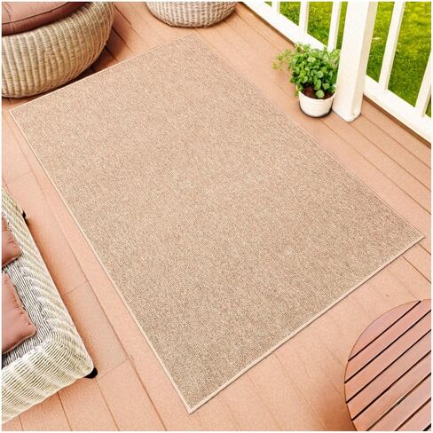 KOECKRITZ 12' x 18' Area Rug – Indoor/Outdoor Carpet for Living Room, Bedroom, Patio – Durable Woven Backing Custom Cut Rug – Sage Brush in Saudi Arabia
