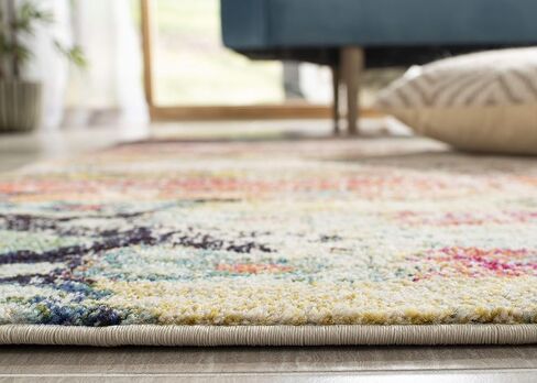 SAFAVIEH Monaco Collection Runner Rug - 2'2" x 10', Multi, Boho Chic Tribal Distressed Design, Non-Shedding & Easy Care, Ideal for High Traffic Areas in Living Room, Bedroom (MNC222F) in Kuwait