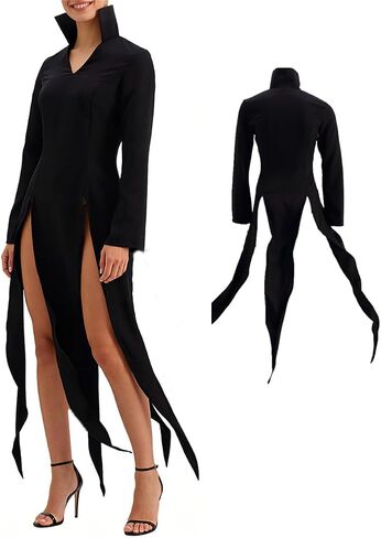 US size Women cosplay costume Anime black slit skirt party suit in Saudi Arabia