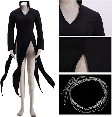 US size Women cosplay costume Anime black slit skirt party suit in Saudi Arabia