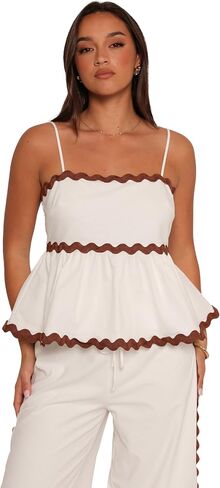 Petal & Pup Women's Mollymook-Pant-White-tan in Saudi Arabia