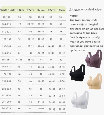 Front Closure Bras for Older Women No Underwire Bras Seamless Wireless Push Up Comfortable Bra for Seniors in Kuwait